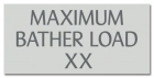 Virginia Maximum Bather Load Sign