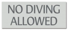 Virginia No Diving Sign