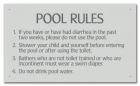 Virginia Pool Rules Sign