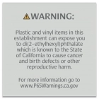Warning Sign: Plastic and Vinyl