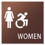 Women Sign w/Female & Dynamic ISA Symbols