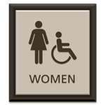 Women Sign w/Female & ISA Symbols