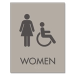 Women Sign w/Female & ISA Symbols