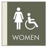 Women Sign w/Female & ISA Symbols
