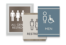 bathroom signs
