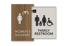 custom bathroom signs