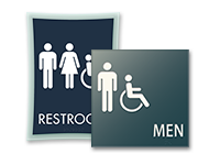 handicap bathroom signs