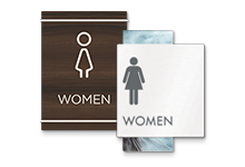 womens bathroom signs