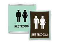 unisex bathroom signs