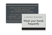 wash hands signs