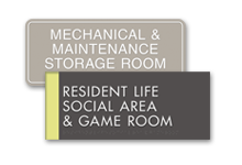 3-line door sign