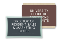 4/5-line (extended) door sign