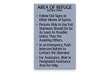 area of refuge instructions