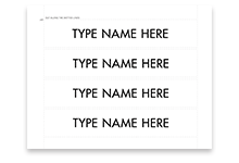 print your own name inserts