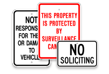 metal exterior signs