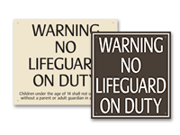 no lifeguard on duty