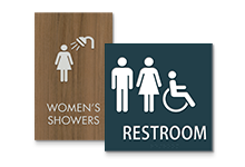 bathroom signs
