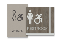 female dynamic accessible signs