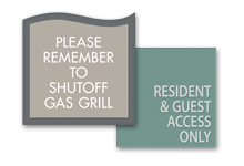 5-7 line information sign