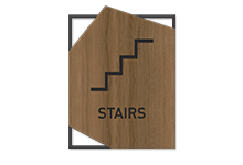 stairs/elevator signs
