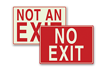 no exit signs