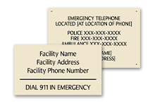 Emergency Phone Signs