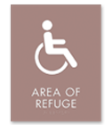 Refuge Area Signs