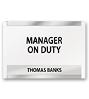 Nameplates/Staff On Duty