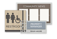 leasing office signs