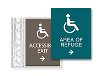 accessible directional signs