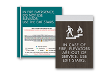 elevator emergency signage