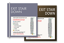 stairway evacuation plans