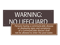 Pool/Spa Signs