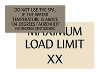 Pool/Spa Signs