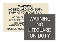 Pool/Spa Signs