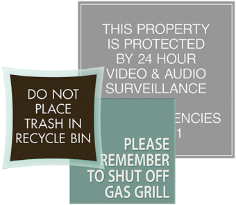 Facility Information Signs