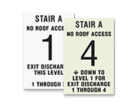 stairwell floor signs